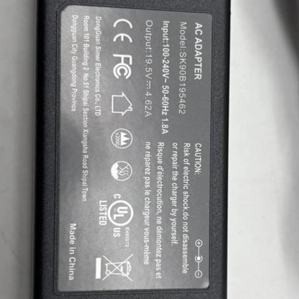 AC Adapter Power Supply Charger 19V 4.62A for HP Laptop Notebook M:SK90B195462
